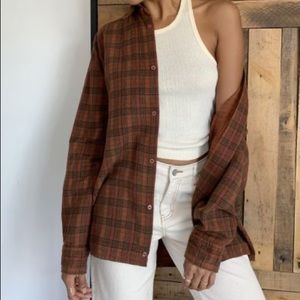 Urban Renewal Recycled Overdyed BF Flannel